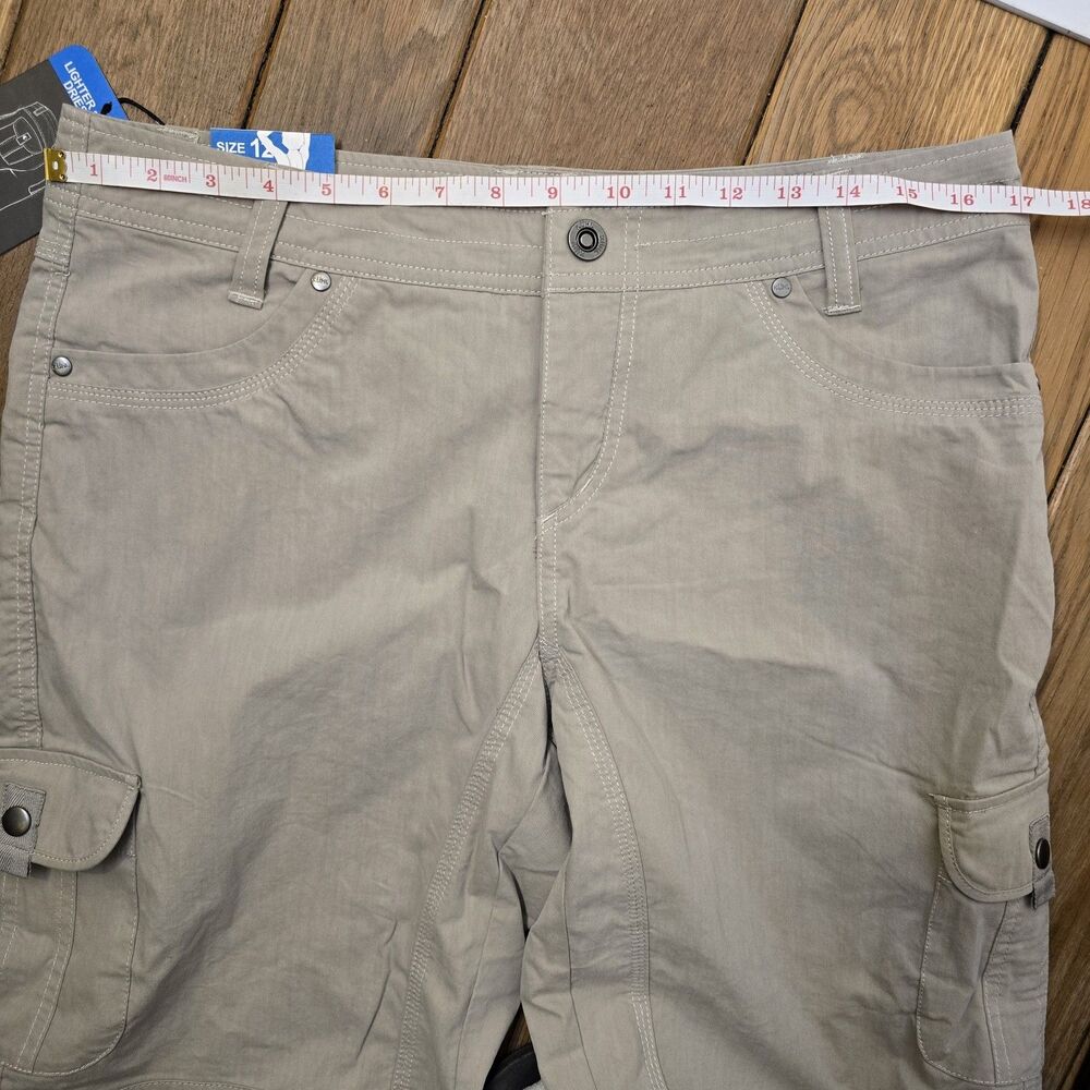 KUHL Kurve Women's 12 Splash 11" Shorts Khaki Stretch Outdoor Hiking - Picture 14 of 16